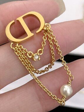 Dior CD Chain Pearl Earrings - Selling My Pre-Loved   Statement Pair!